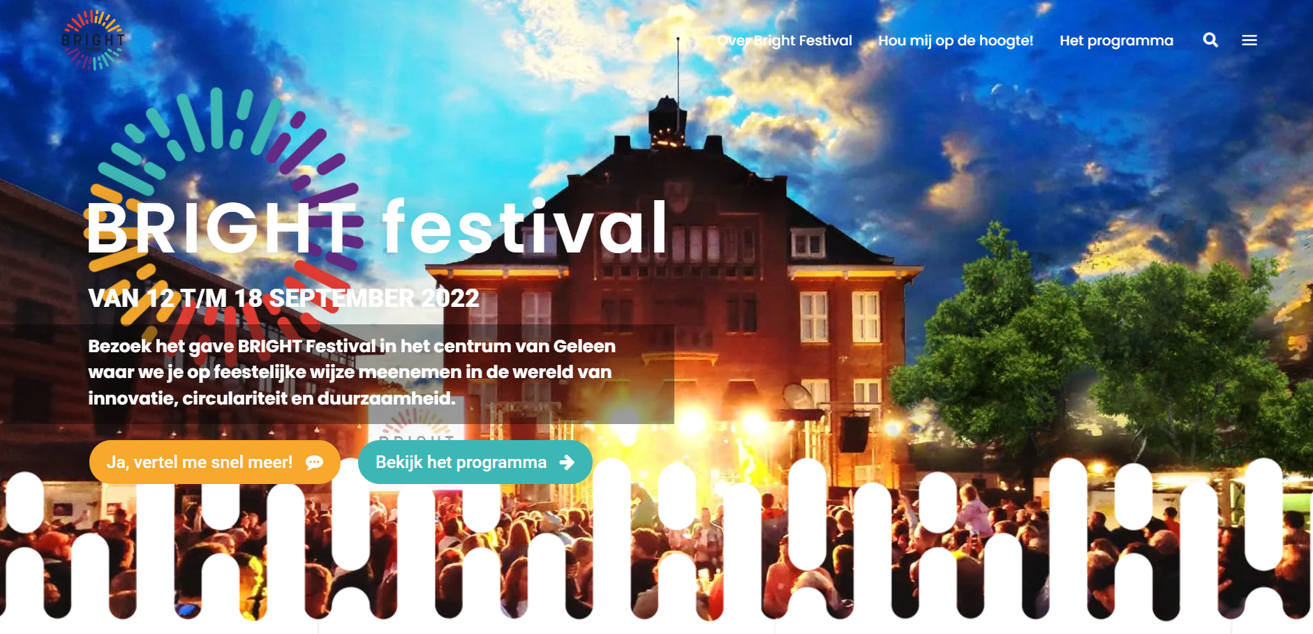 Kom kijken, doe mee en beleef de interessante workshops, educatieve activiteiten, inspirerende bijeenkomsten en muzikale momenten!